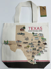 Load image into Gallery viewer, Texas State Map Real Places Tote Bag
