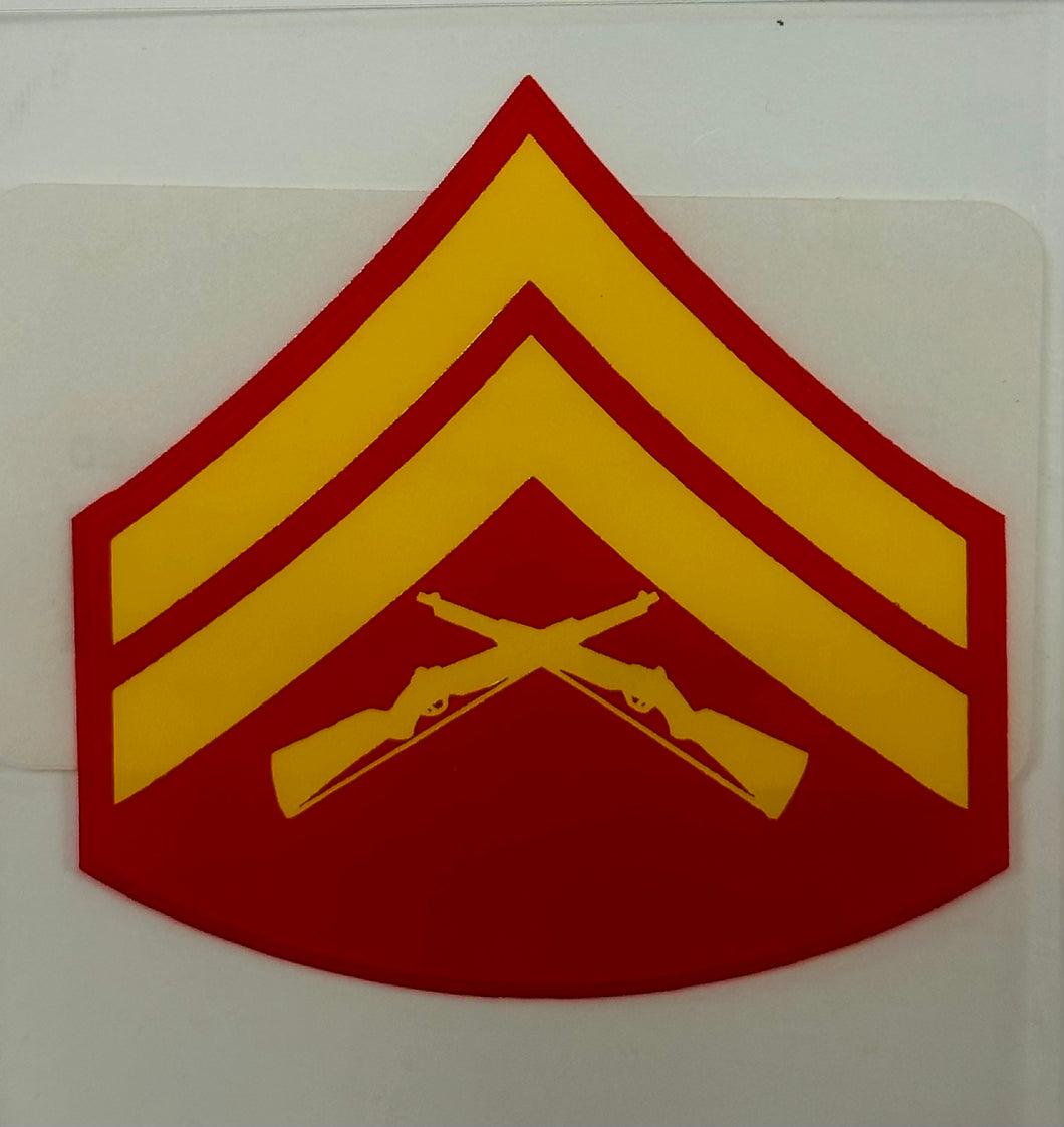 USMC E-4 CORPORAL DECAL