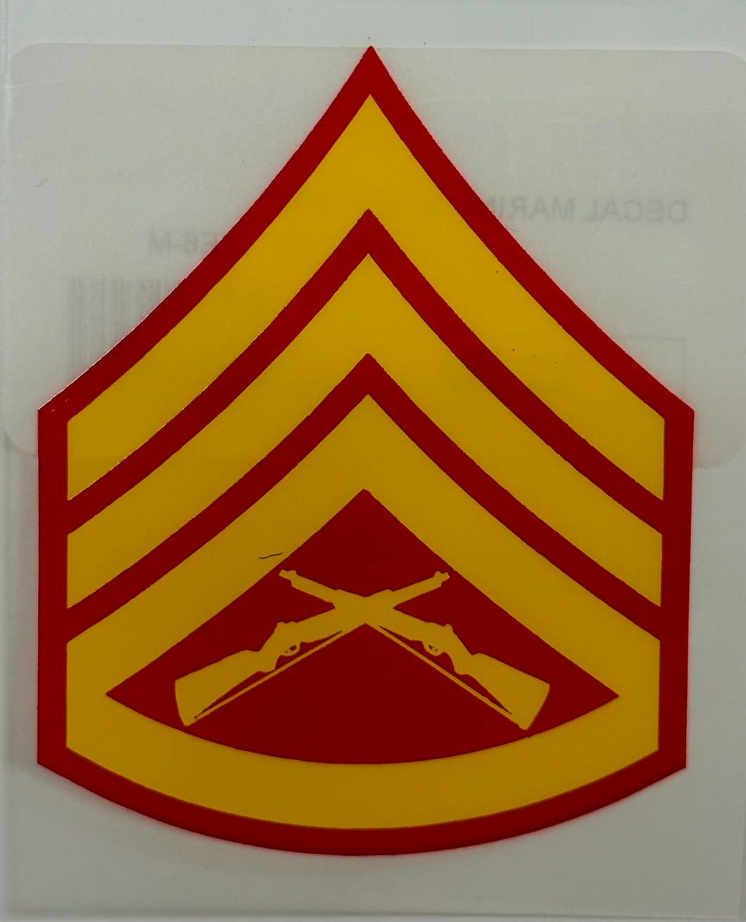 USMC E-6 STAFF SERGEANT DECAL