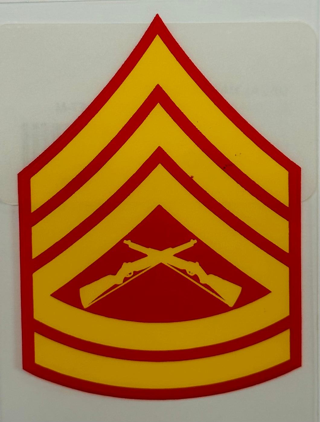 USMC E-7 GUNNERY SERGEANT DECAL