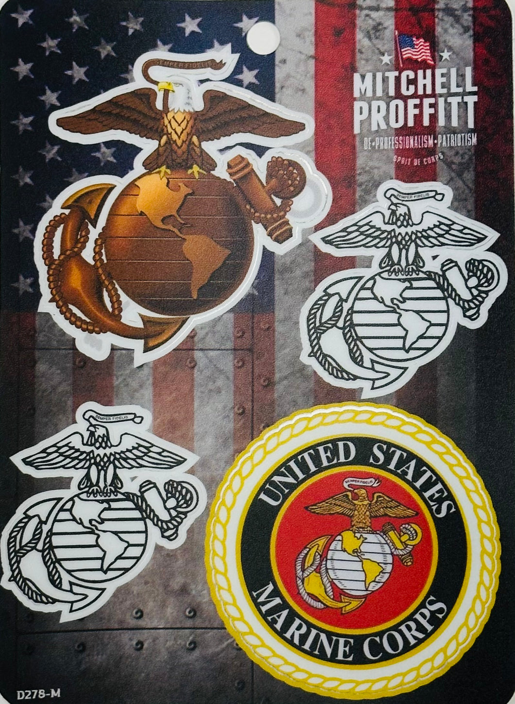 USMC STICKER SHEET