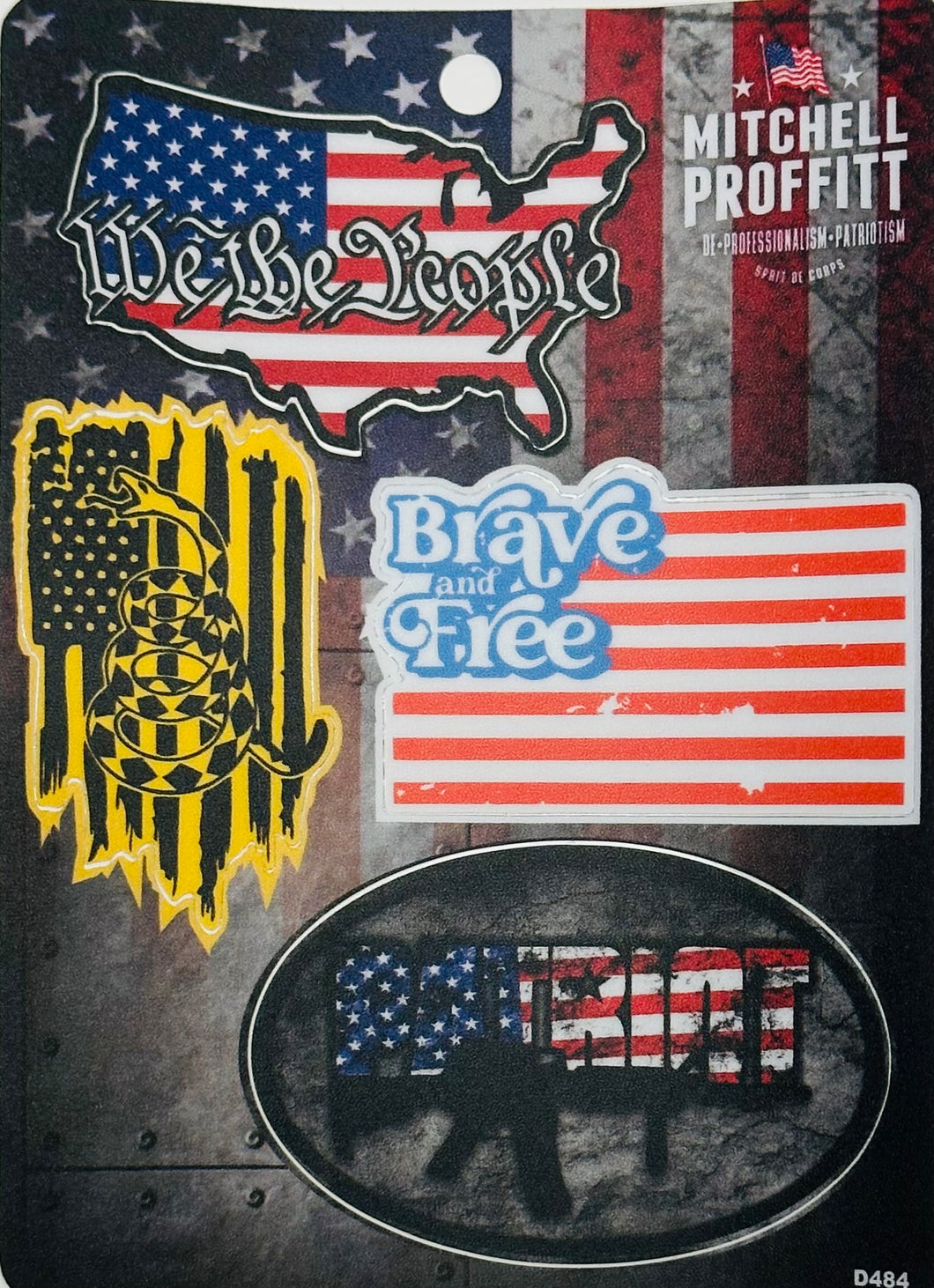 AMERICAN PRIDE STICKER SHEET