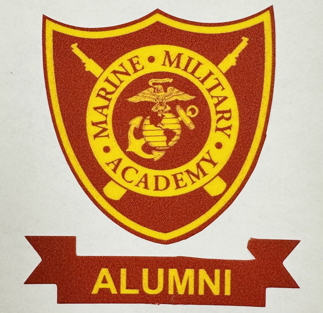 DECAL MMA ALUMNI SHIELD