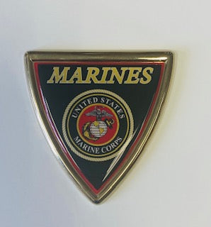 USMC CHROME AUTO EMBLEM