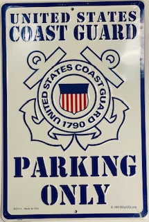 U.S. COAST GUARD PARKING SIGN