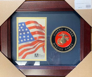 US MARINE MEDALLION PHOTO FRAME