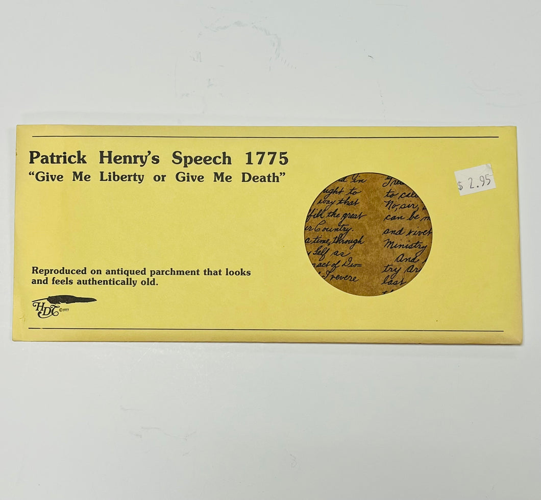 PATRICK HENRY'S SPEECH 1775