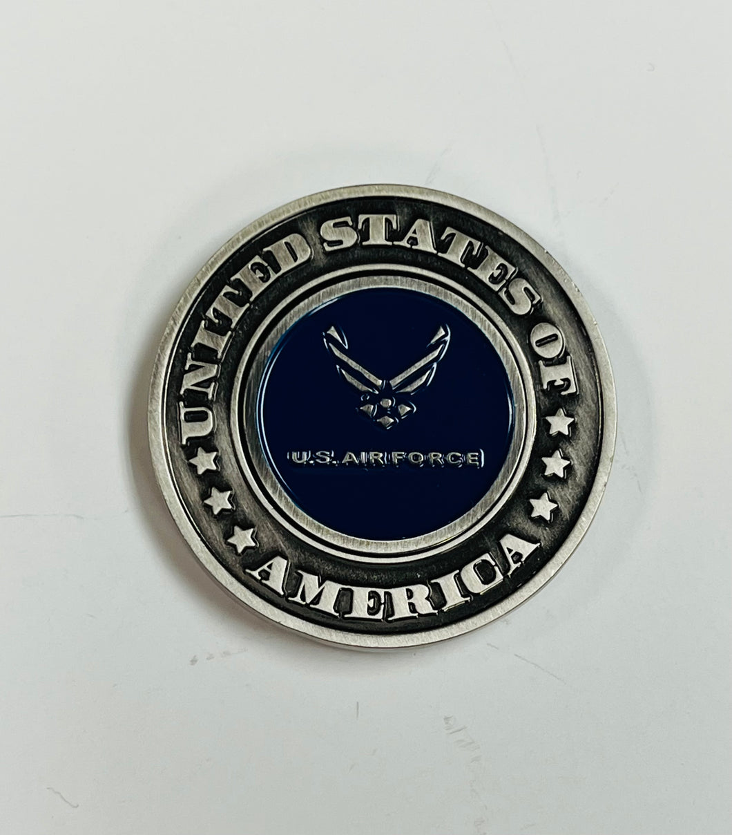 MAGNETIC AIR FORCE COLLECTION COIN WITH REMOVABLE MEDALLION