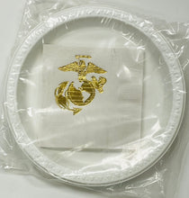 Load image into Gallery viewer, USMC EMBLEM PLASTIC DINNER PLATES
