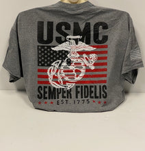 Load image into Gallery viewer, USMC LOGO STACK TSHIRT
