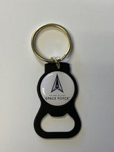 Load image into Gallery viewer, U.S. SPACE FORCE ON BOTTLE OPENER KEY TAG
