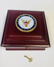 Load image into Gallery viewer, NAVY DESK TOP BOX
