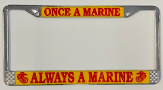 USMC FRAME LICENSE PLATE