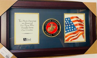 USMC DUAL PHOTO FRAME