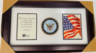 US NAVY DUAL PHOTO FRAME