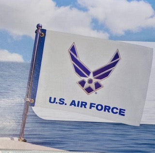 U.S. AIR FORCE WINGS LUSTRE GROMMET FLAG