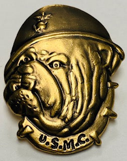 USMC BULLDOG HELMET PIN