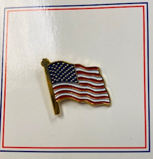 US FLAG SINGLE WAVE PIN