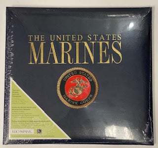 US MARINE GENUINE BONDED LEATHER SCRAPBOOK